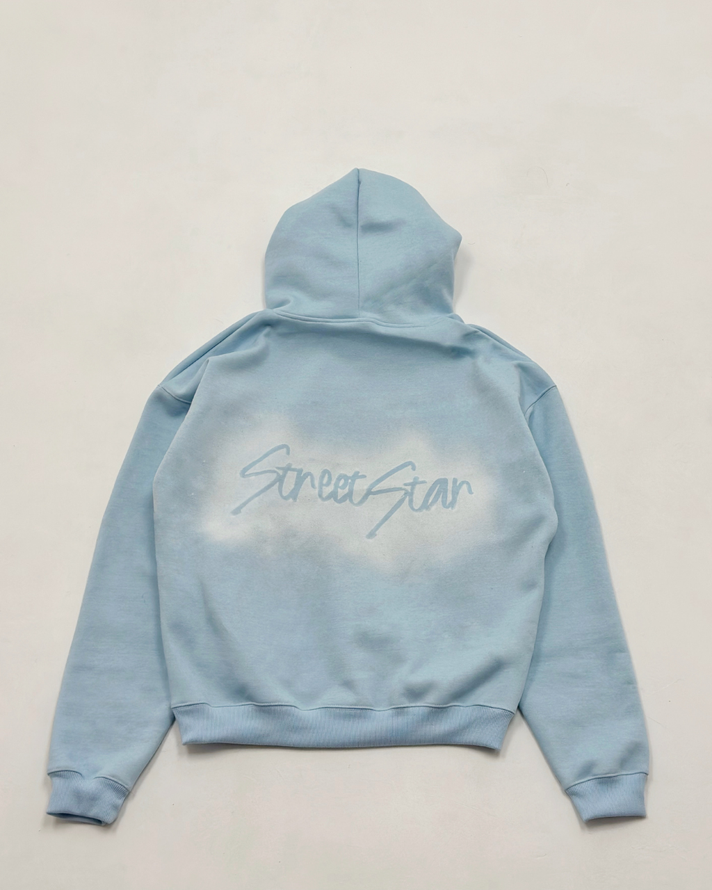 Ice blue boxy hoodie