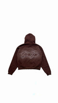 Brown boxy hoodie