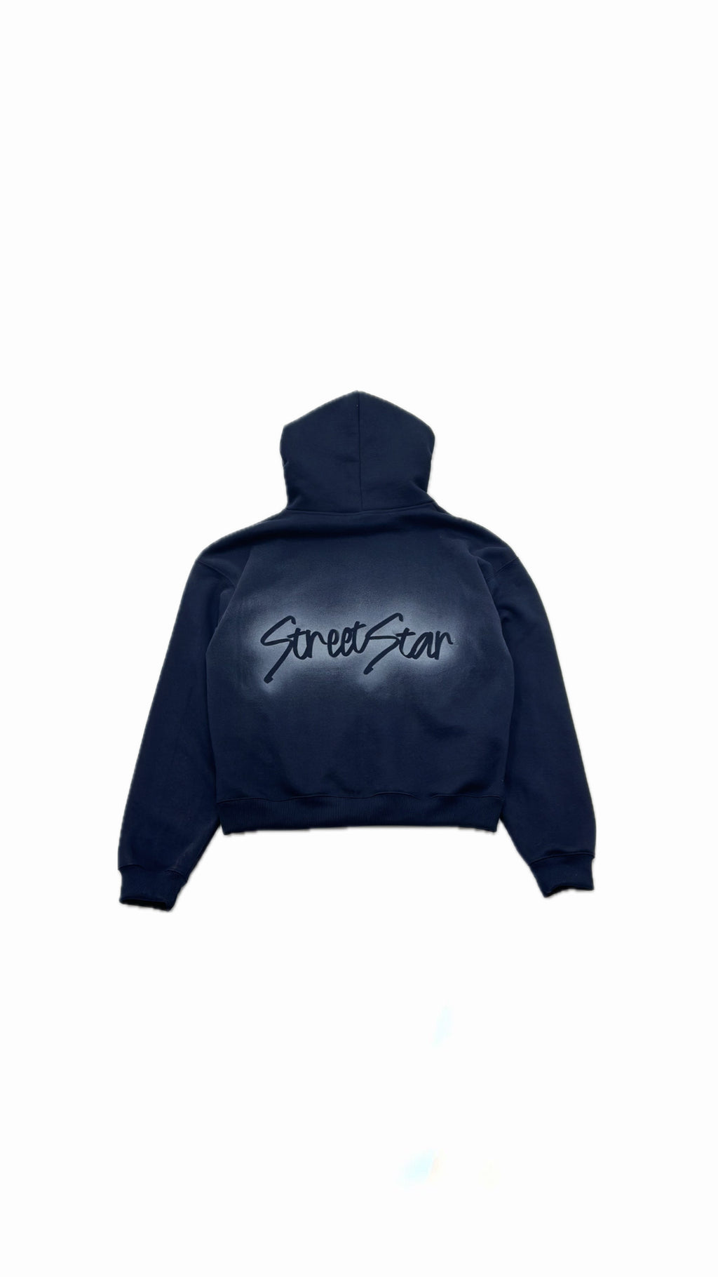 Navy boxy hoodie