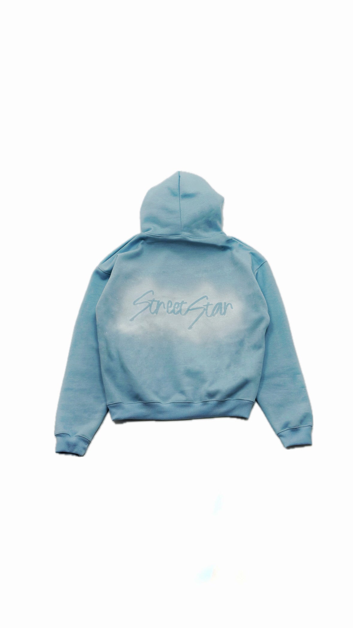 Ice blue boxy hoodie