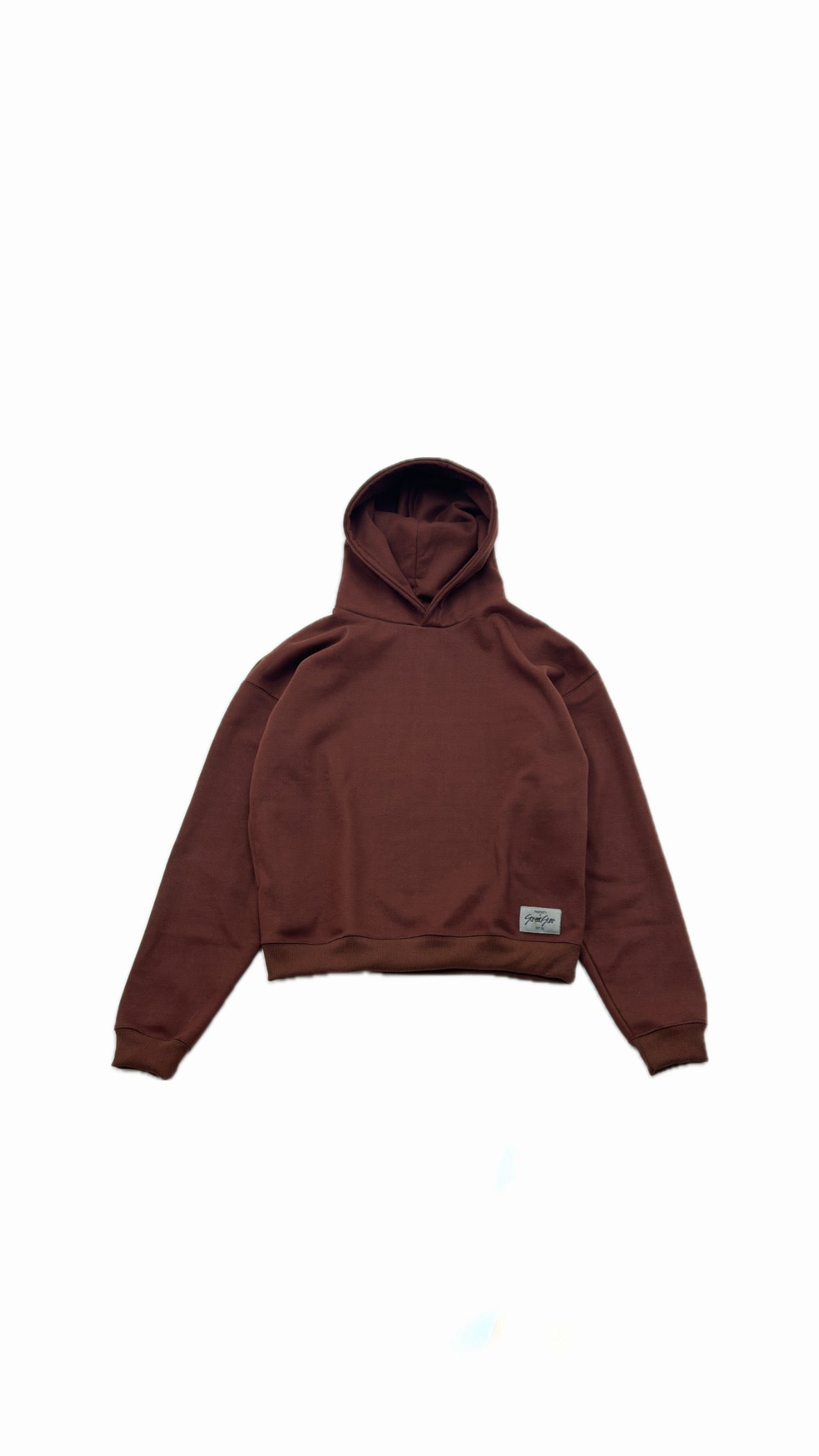 Brown boxy hoodie