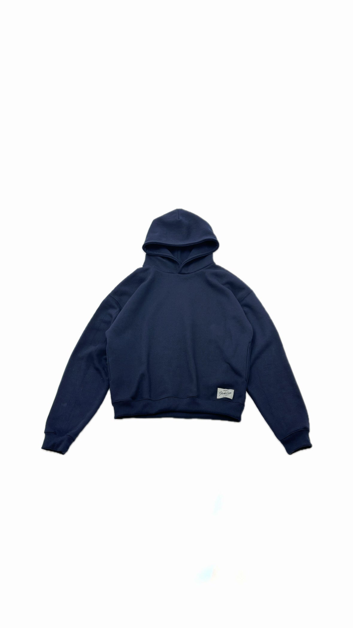Navy boxy hoodie